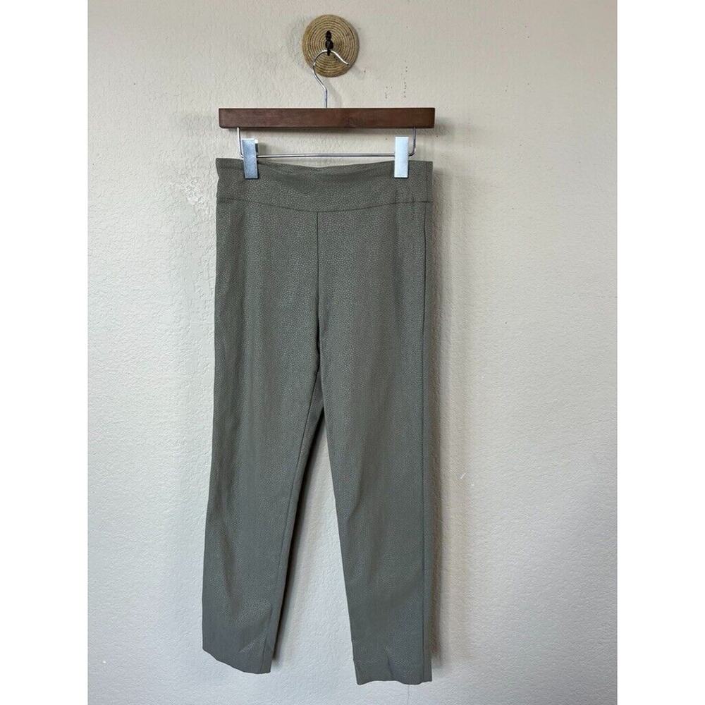 Krazy Larry Pants Womens 2 Mid Rise Pull On Stretch Trouser Straight Leg 27"